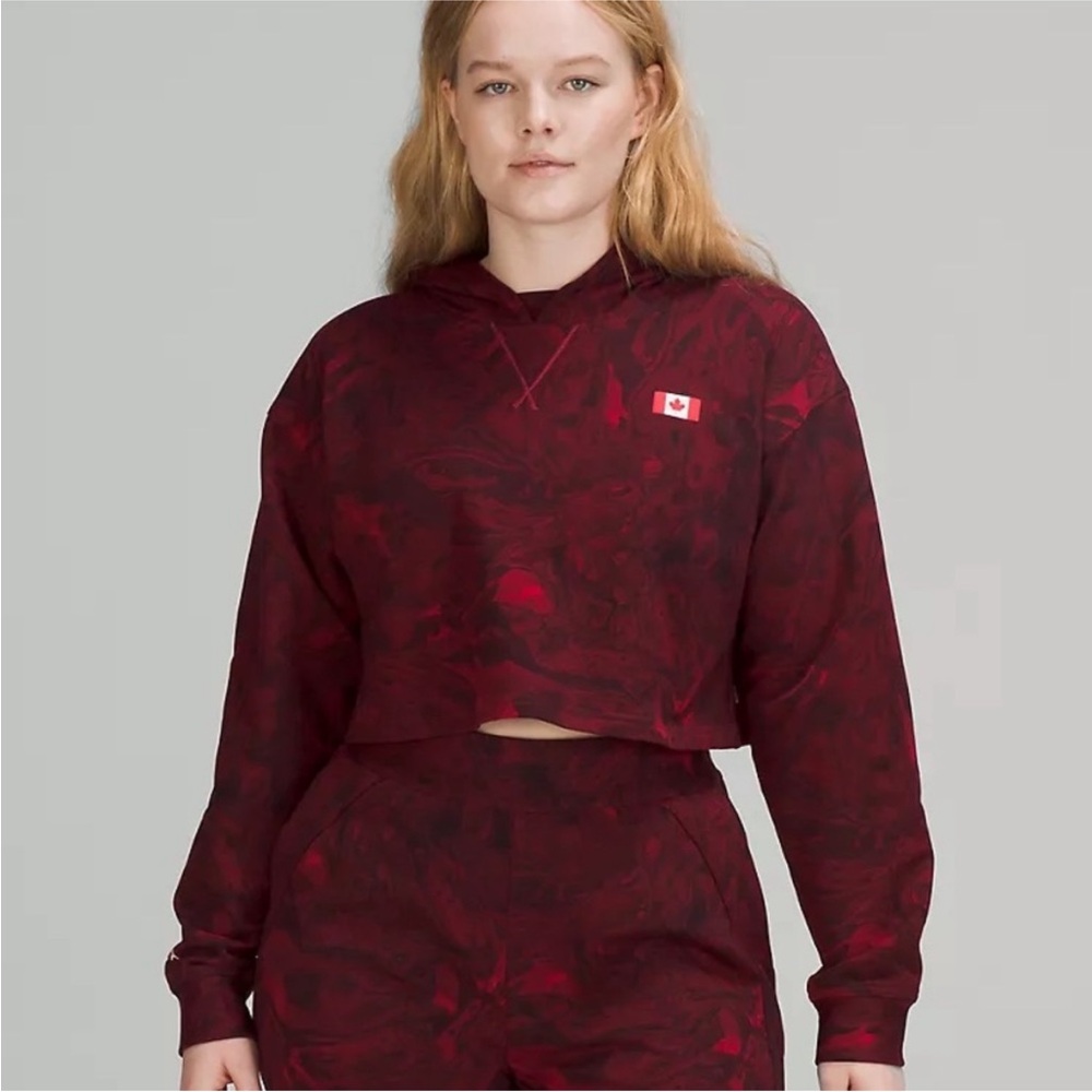 Lululemon All Yours Cropped Sweater Team Canada